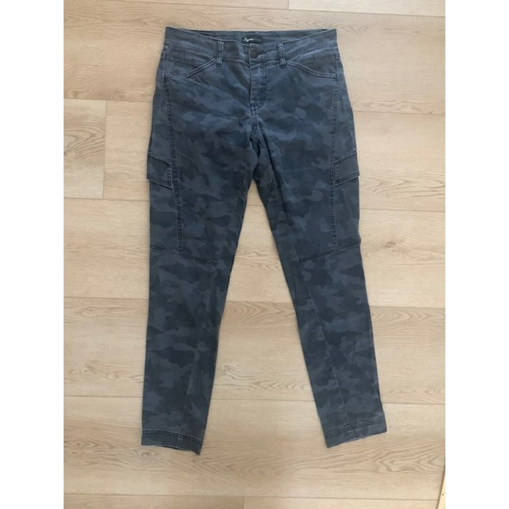 Supplies by Unionbay Womens Grey Camo Cargo Pants Size 4‎ Slim Utility Trousers